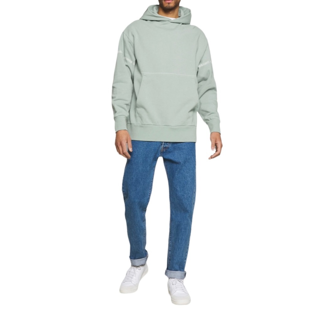 Afends boundary unisex Hoodie in smoke green size medium organic cotton